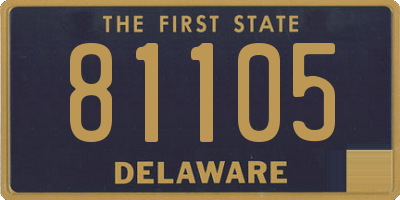 DE license plate 81105