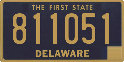 DE license plate 811051