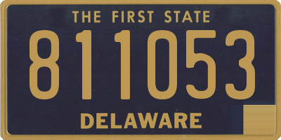 DE license plate 811053