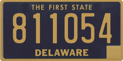 DE license plate 811054