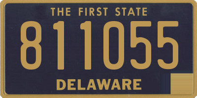 DE license plate 811055