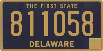 DE license plate 811058
