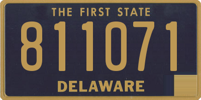 DE license plate 811071