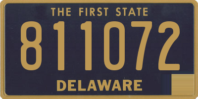 DE license plate 811072