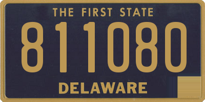 DE license plate 811080