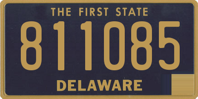 DE license plate 811085