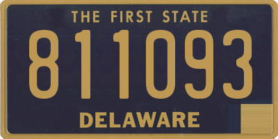 DE license plate 811093
