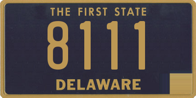 DE license plate 8111