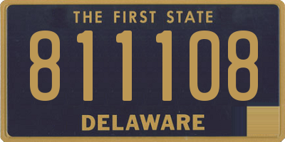 DE license plate 811108