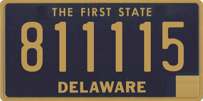 DE license plate 811115