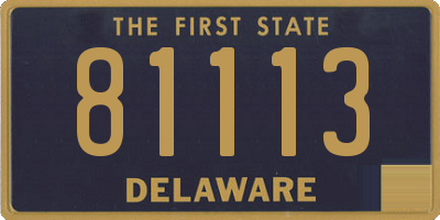 DE license plate 81113