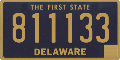 DE license plate 811133