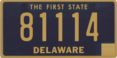 DE license plate 81114