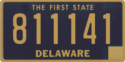 DE license plate 811141