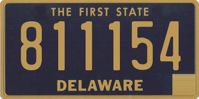 DE license plate 811154