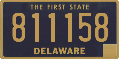 DE license plate 811158
