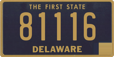 DE license plate 81116