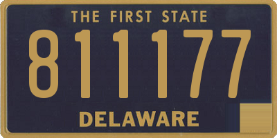 DE license plate 811177