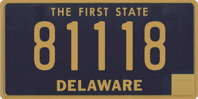 DE license plate 81118