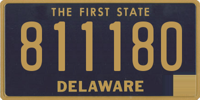 DE license plate 811180