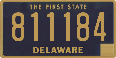 DE license plate 811184