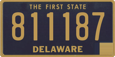 DE license plate 811187