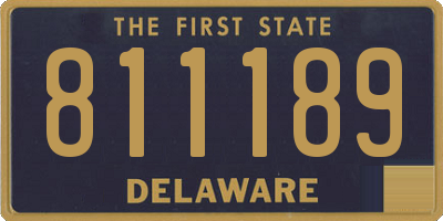 DE license plate 811189