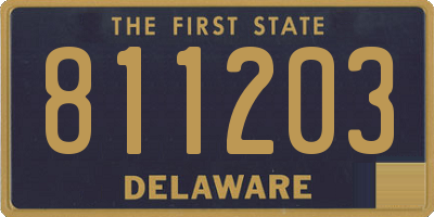 DE license plate 811203