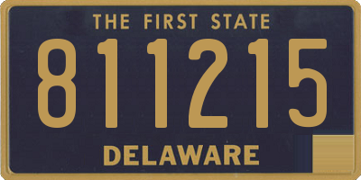 DE license plate 811215