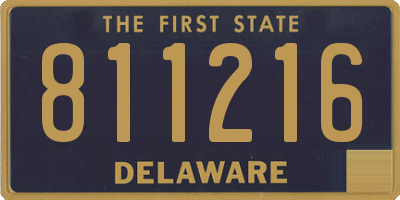 DE license plate 811216