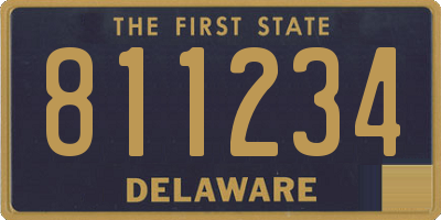 DE license plate 811234