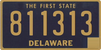 DE license plate 811313