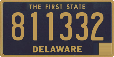 DE license plate 811332