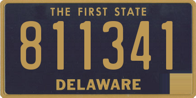 DE license plate 811341