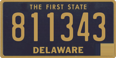DE license plate 811343