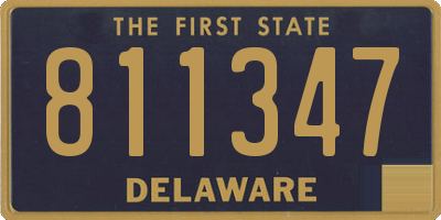 DE license plate 811347