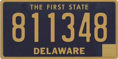 DE license plate 811348