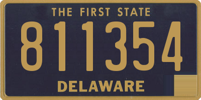 DE license plate 811354