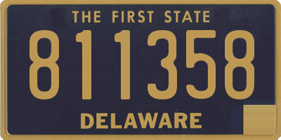 DE license plate 811358
