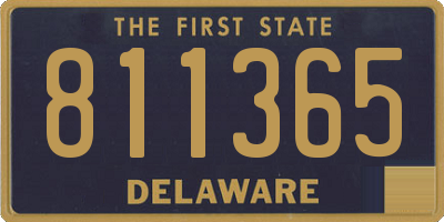 DE license plate 811365