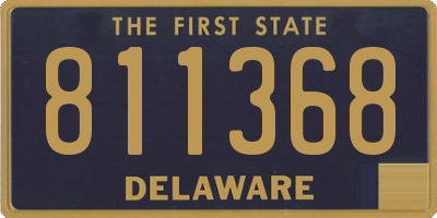 DE license plate 811368