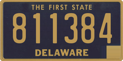DE license plate 811384