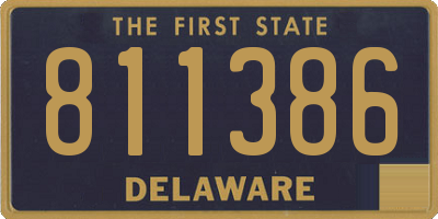 DE license plate 811386