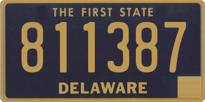 DE license plate 811387