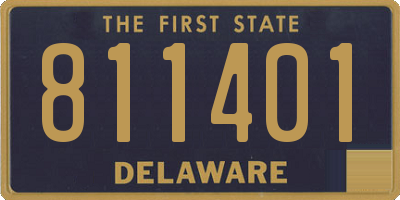 DE license plate 811401