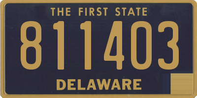DE license plate 811403