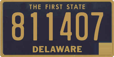 DE license plate 811407