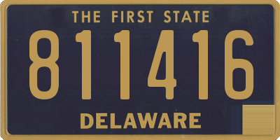 DE license plate 811416