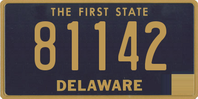 DE license plate 81142