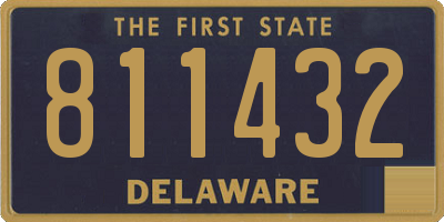 DE license plate 811432